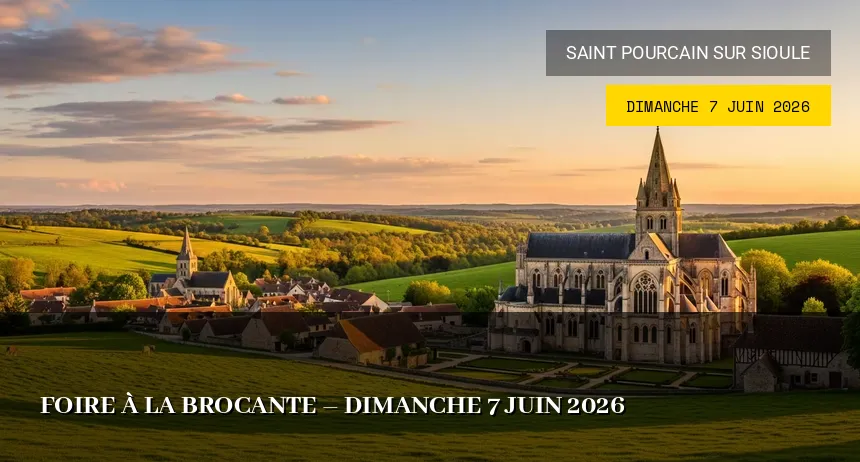 Affiche de l'événement : Foire à la brocante – Dimanche 7 Juin 2026
