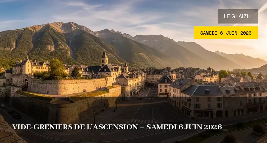 Affiche de l'événement : Vide-greniers de l&rsquo;Ascension – Samedi 6 Juin 2026