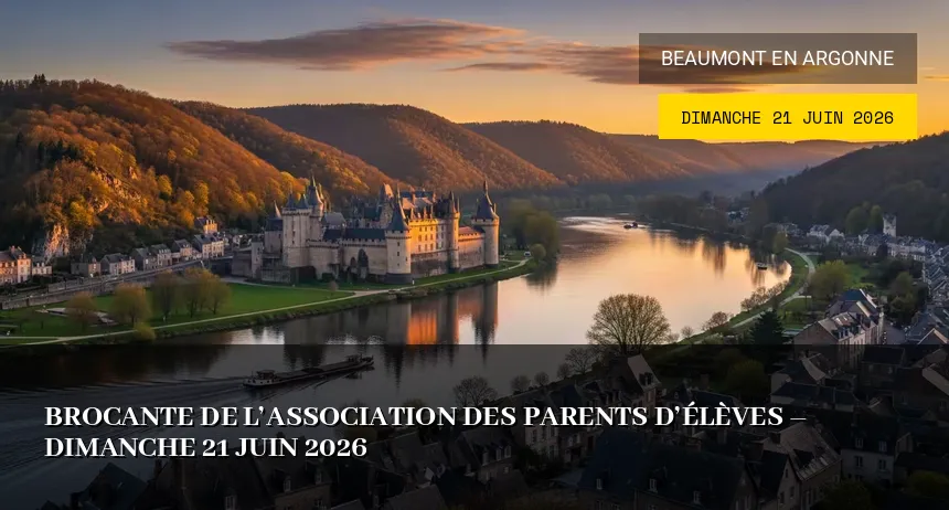 Affiche de l'événement : Brocante de l&rsquo;Association des Parents d&rsquo;Élèves – Dimanche 21 Juin 2026