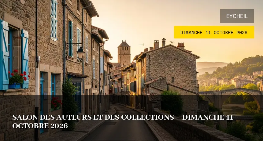Affiche de l'événement : Salon des auteurs et des collections – Dimanche 11 Octobre 2026