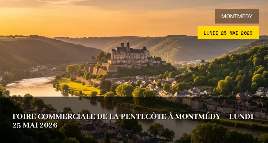 Affiche de l'événement : Foire commerciale à Montmédy – Lundi 25 Mai 2026