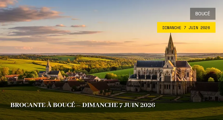 Affiche de l'événement : Brocante à Boucé – Dimanche 7 Juin 2026