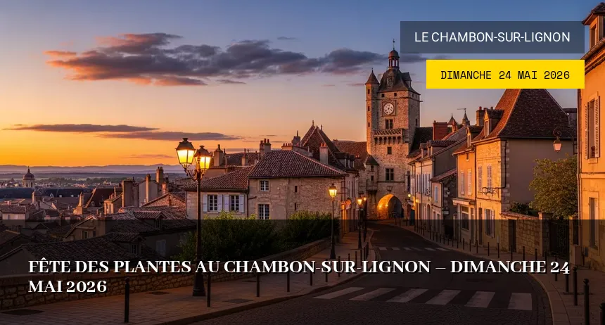Affiche de l'événement : Fête des plantes au Chambon-Sur-Lignon – Dimanche 24 Mai 2026
