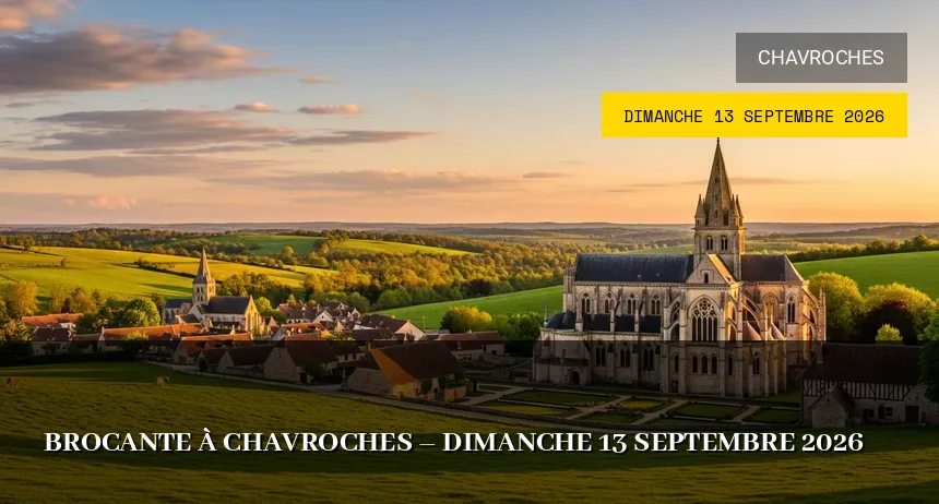 Affiche de l'événement : Brocante à Chavroches – Dimanche 13 Septembre 2026