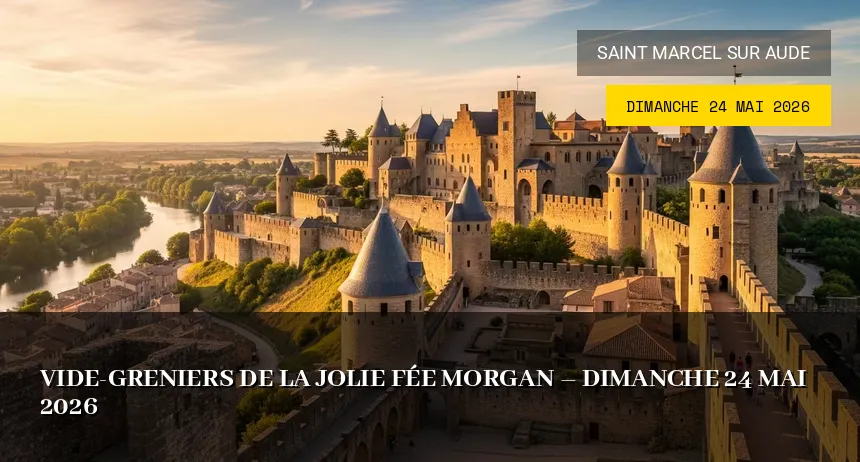 Affiche de l'événement : Vide-greniers de la Jolie Fée Morgan – Dimanche 24 Mai 2026