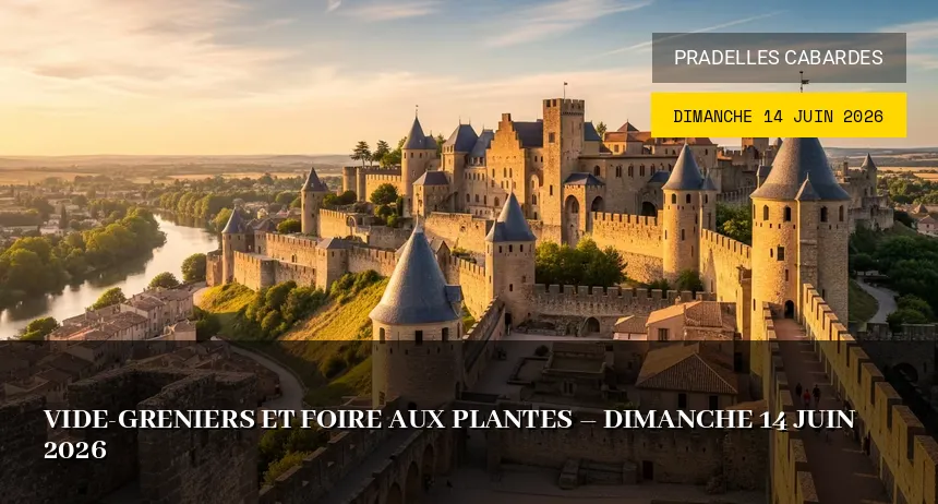 Affiche de l'événement : Vide-greniers et foire aux plantes – Dimanche 14 Juin 2026
