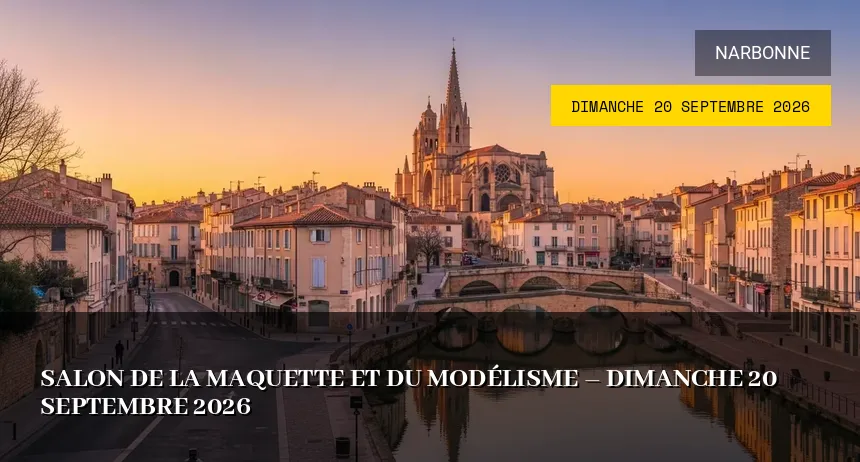 Affiche de l'événement : Salon de la Maquette et du Modélisme – Dimanche 20 Septembre 2026