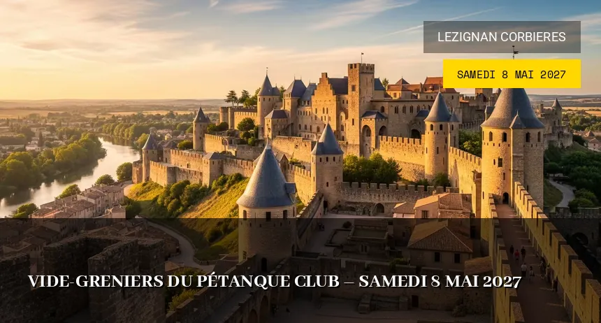 Affiche de l'événement : Vide-greniers du Pétanque Club – Samedi 8 Mai 2027