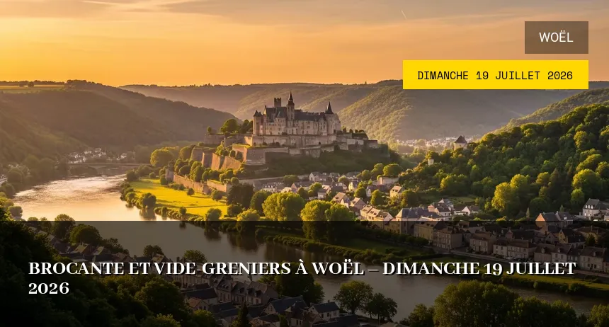 Affiche de l'événement : Brocante et Vide-greniers à Woël – Dimanche 19 Juillet 2026