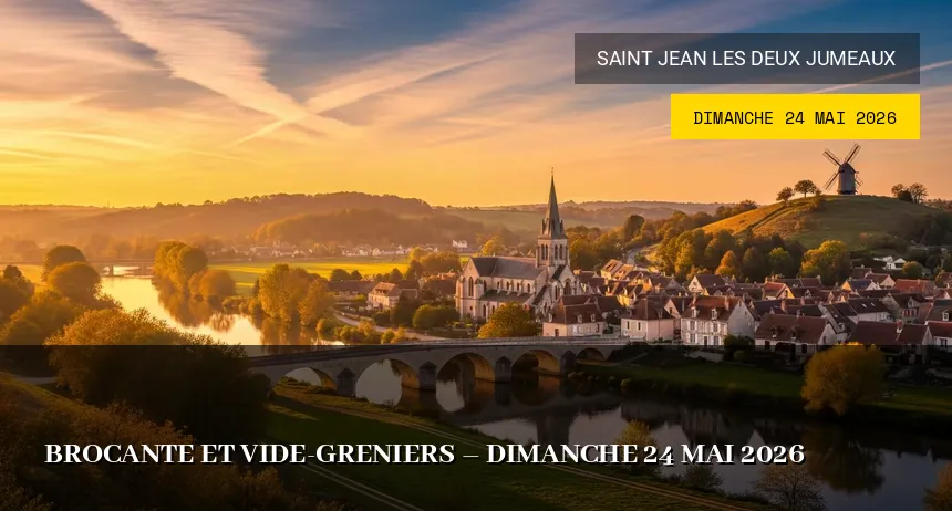 Affiche de l'événement : Brocante et vide-greniers – Dimanche 24 Mai 2026