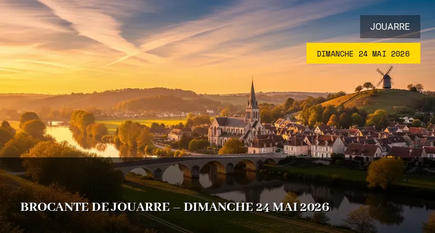 Affiche de l'événement : Brocante de Jouarre – Dimanche 24 Mai 2026