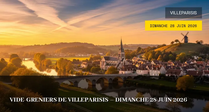 Affiche de l'événement : Vide-greniers de Villeparisis – Dimanche 28 Juin 2026