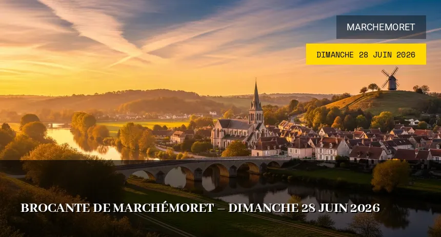 Affiche de l'événement : Brocante de Marchémoret – Dimanche 28 Juin 2026