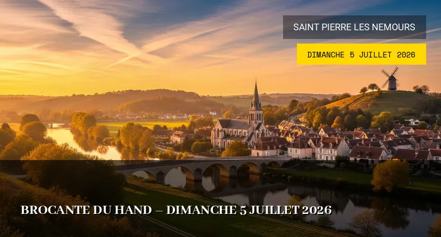 Affiche de l'événement : Brocante du Hand – Dimanche 5 Juillet 2026