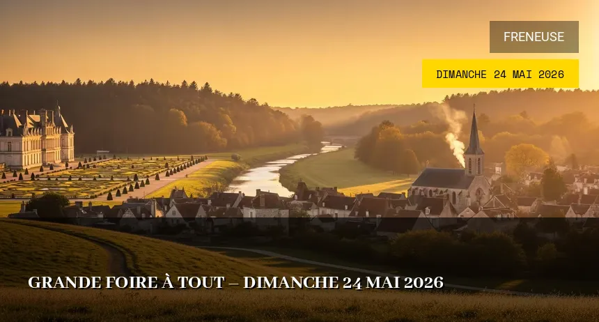 Affiche de l'événement : Grande foire à tout – Dimanche 24 Mai 2026