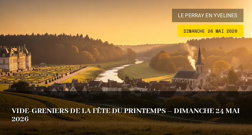 Affiche de l'événement : Vide-greniers de la Fête du Printemps – Dimanche 24 Mai 2026