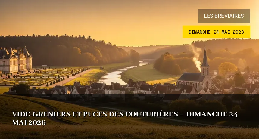 Affiche de l'événement : Vide-greniers et puces des couturières – Dimanche 24 Mai 2026