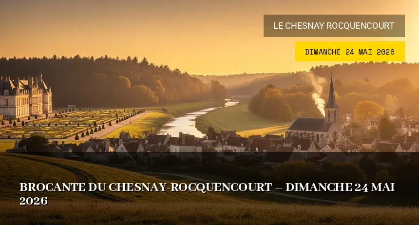 Affiche de l'événement : Brocante du Chesnay-Rocquencourt – Dimanche 24 Mai 2026