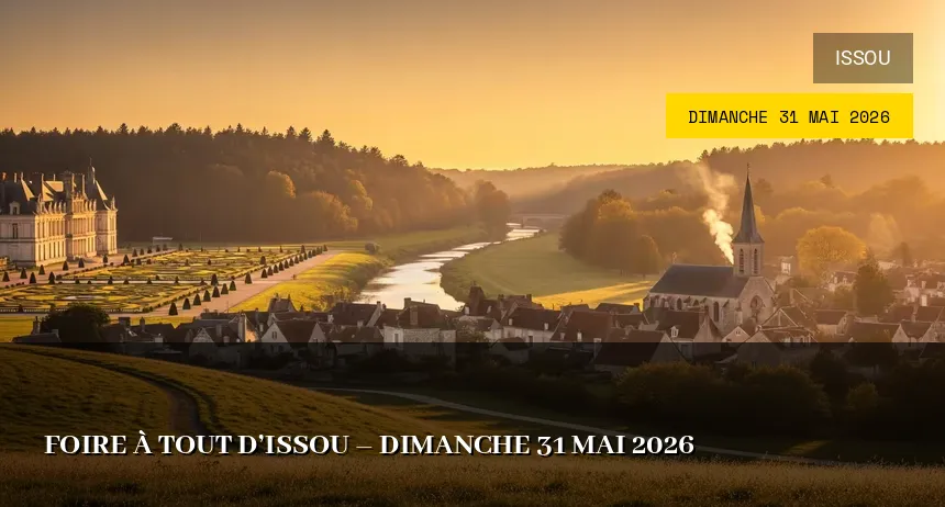 Affiche de l'événement : Foire à tout d&rsquo;Issou – Dimanche 31 Mai 2026