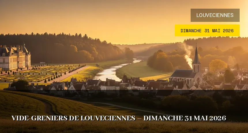 Affiche de l'événement : Vide-greniers de Louveciennes – Dimanche 31 Mai 2026