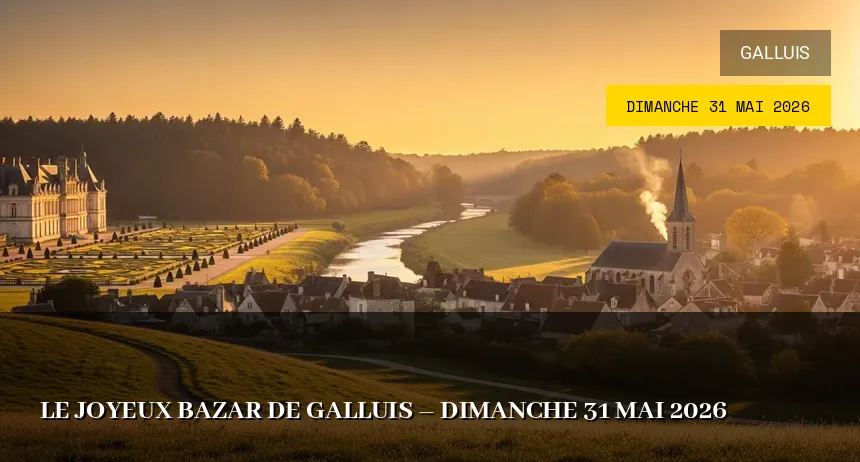 Affiche de l'événement : Le Joyeux Bazar de Galluis – Dimanche 31 Mai 2026