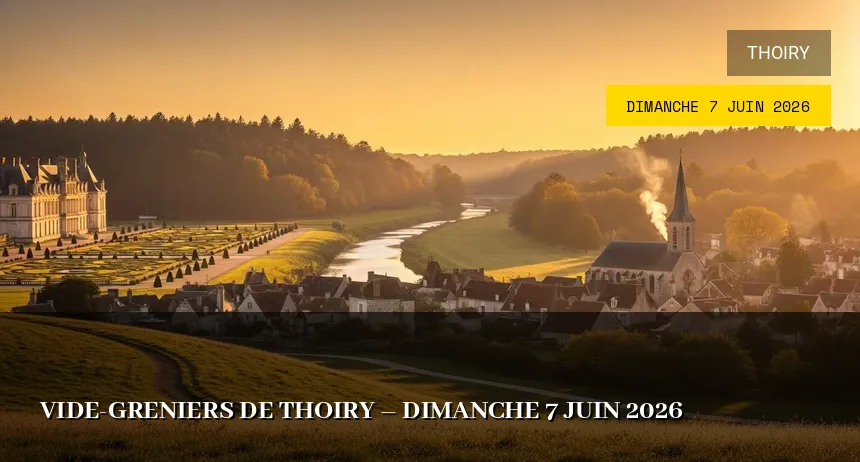 Affiche de l'événement : Vide-greniers de Thoiry – Dimanche 7 Juin 2026
