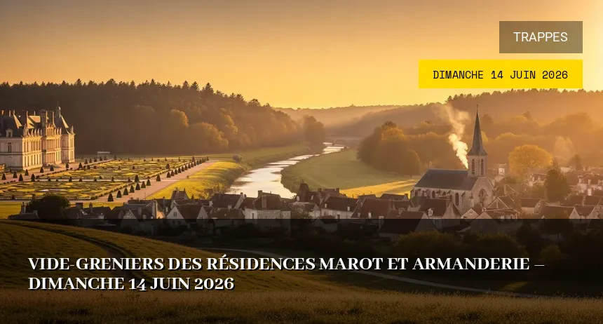 Affiche de l'événement : Vide-greniers des résidences Marot et Armanderie – Dimanche 14 Juin 2026