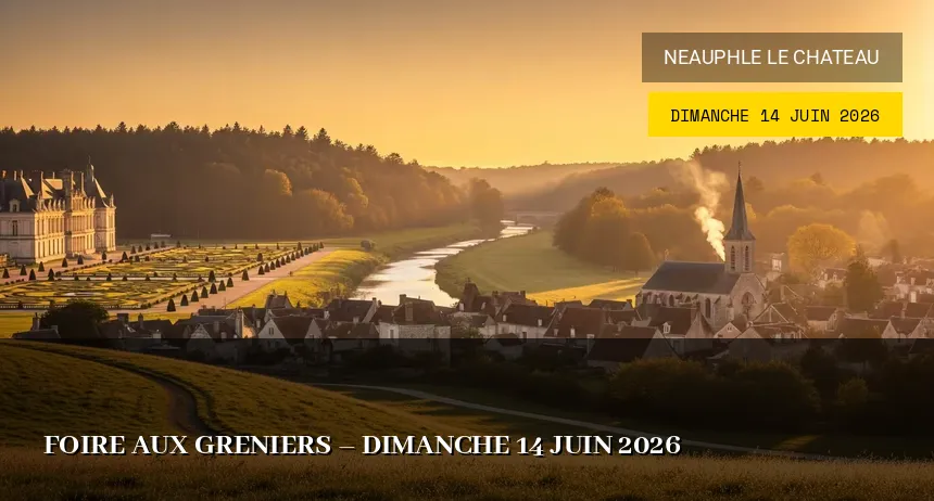 Affiche de l'événement : Foire aux greniers – Dimanche 14 Juin 2026