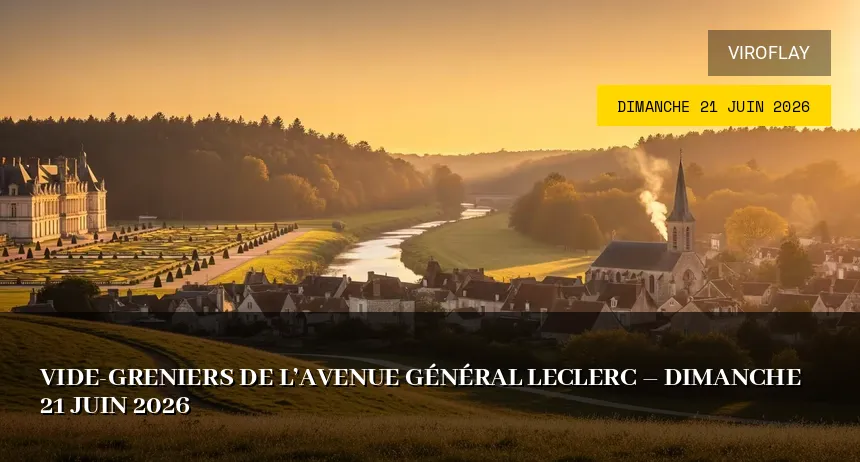 Affiche de l'événement : Vide-greniers de l&rsquo;Avenue Général Leclerc – Dimanche 21 Juin 2026