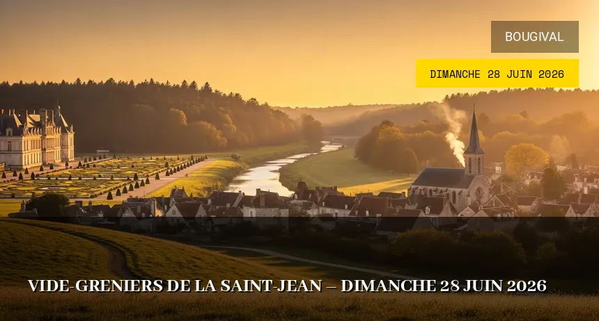 Affiche de l'événement : Vide-greniers de la Saint-Jean – Dimanche 28 Juin 2026