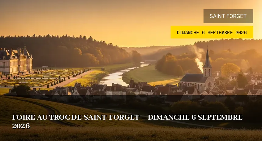 Affiche de l'événement : Foire au troc de Saint-Forget – Dimanche 6 Septembre 2026