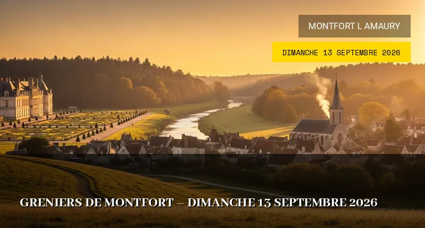 Affiche de l'événement : Greniers de Montfort – Dimanche 13 Septembre 2026