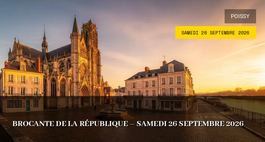 Affiche de l'événement : Brocante de la République – Samedi 26 Septembre 2026