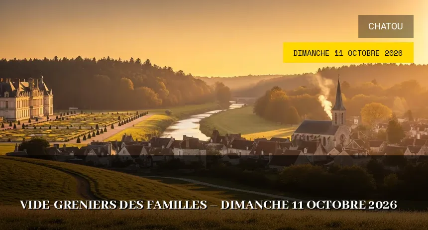 Affiche de l'événement : Vide-greniers des Familles – Dimanche 11 Octobre 2026