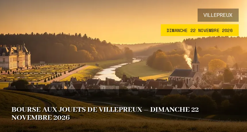 Affiche de l'événement : Bourse aux jouets de Villepreux – Dimanche 22 Novembre 2026