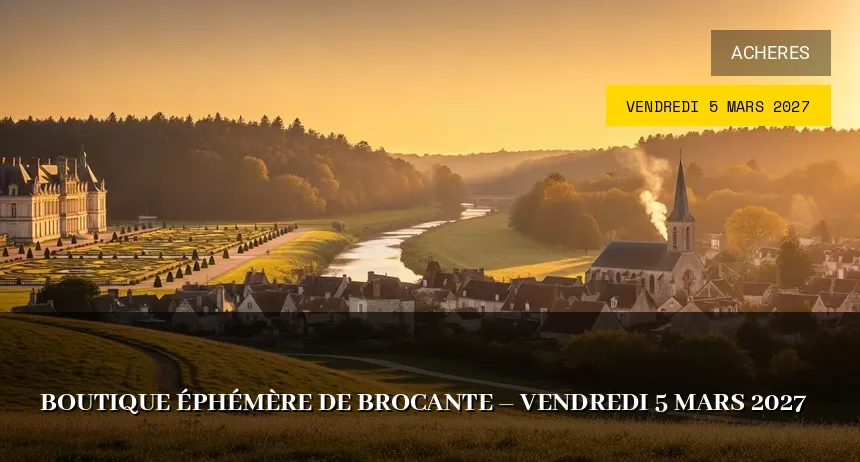 Affiche de l'événement : Boutique éphémère de brocante – Vendredi 5 Mars 2027