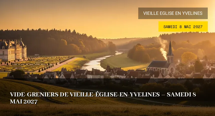 Affiche de l'événement : Vide-greniers de Vieille-Église-en-Yvelines – Samedi 8 Mai 2027