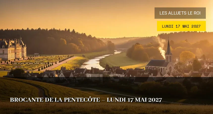 Affiche de l'événement : Brocante de la Pentecôte – Lundi 17 Mai 2027