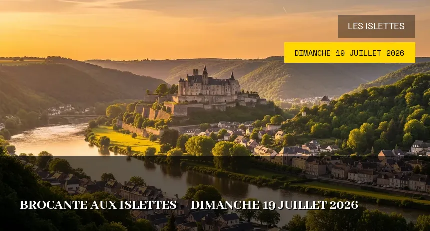 Affiche de l'événement : Brocante à Les Islettes – Dimanche 19 Juillet 2026