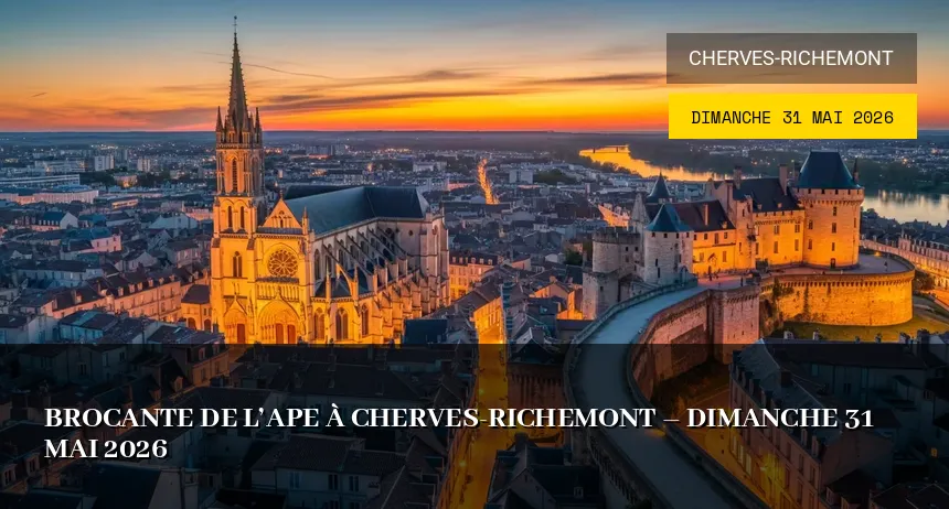 Affiche de l'événement : Brocante de l&rsquo;APE Publique à Cherves-Richemont – Dimanche 31 Mai 2026