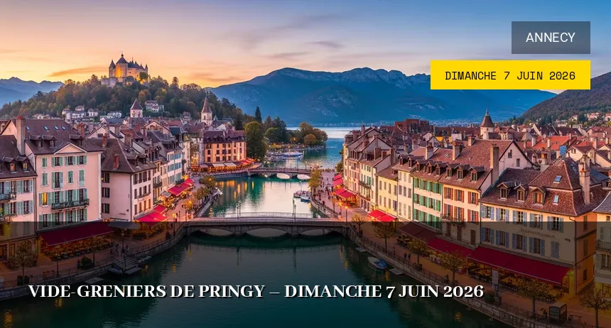 Affiche de l'événement : Vide-greniers de Pringy – Dimanche 7 Juin 2026