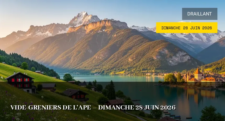Affiche de l'événement : Vide-greniers de l&rsquo;APE – Dimanche 28 Juin 2026