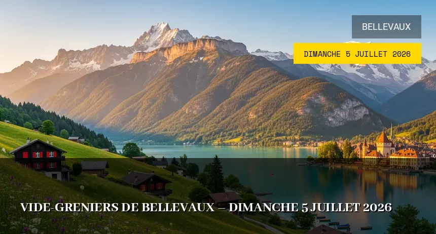 Affiche de l'événement : Vide-greniers de Bellevaux – Dimanche 5 Juillet 2026