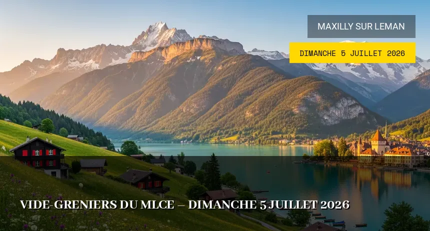 Affiche de l'événement : Vide-greniers du MLCE – Dimanche 5 Juillet 2026