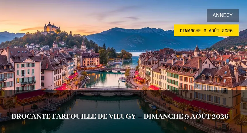 Affiche de l'événement : Brocante farfouille de Vieugy – Dimanche 9 Août 2026