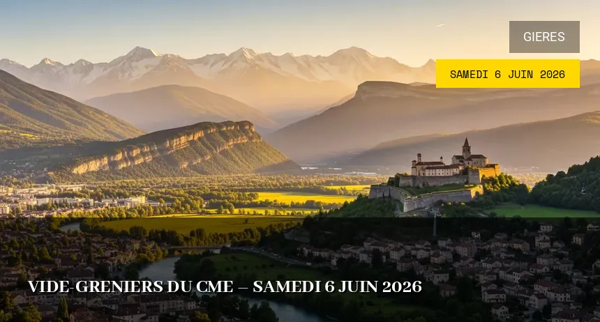 Affiche de l'événement : Vide-greniers du CME – Samedi 6 Juin 2026