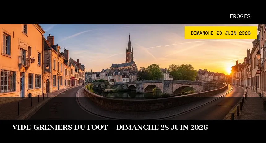 Affiche de l'événement : Vide-greniers du Foot – Dimanche 28 Juin 2026