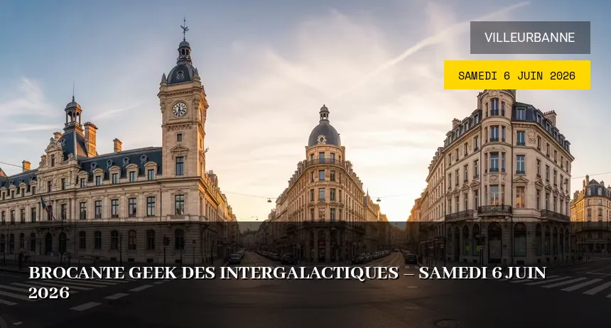 Affiche de l'événement : Brocante Geek des Intergalactiques – Samedi 6 Juin 2026