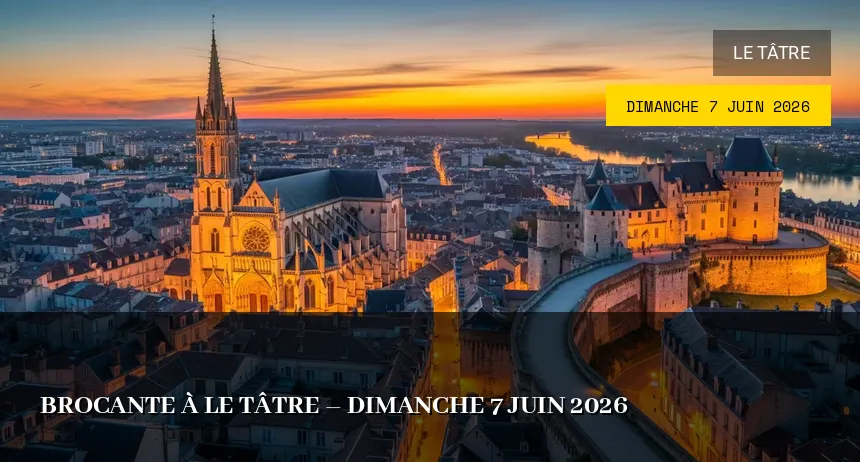 Affiche de l'événement : Brocante à Le Tâtre – Dimanche 7 Juin 2026