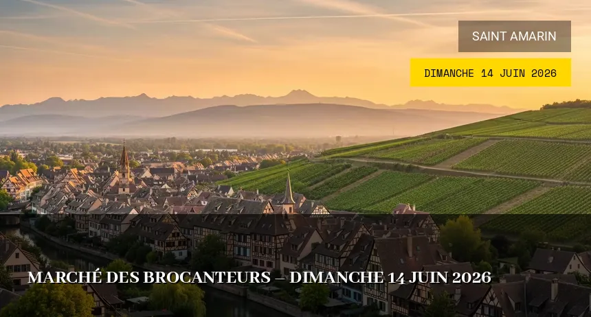 Affiche de l'événement : Marché des Brocanteurs – Dimanche 14 Juin 2026